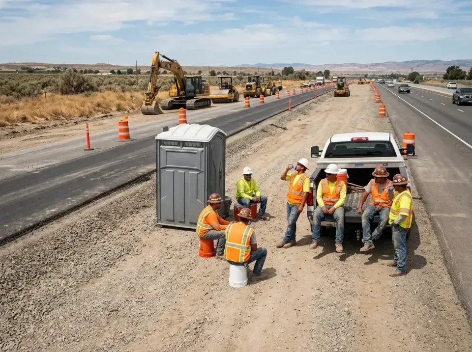 highway-road-construction-crew-007 — frequently asked questions, Porta Potty and Restroom Rentals in Garrett, IN